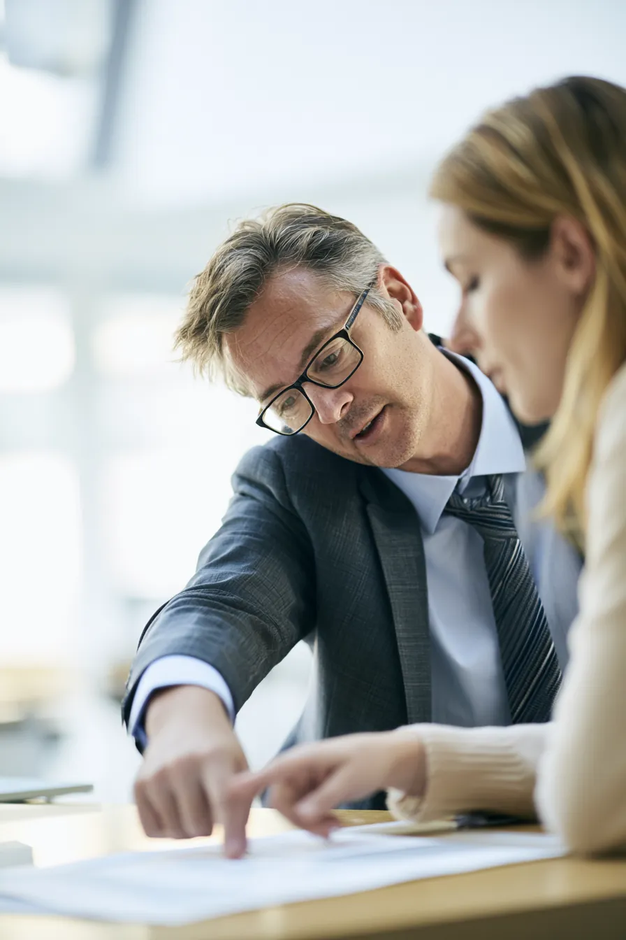 Financial advisor presenting a debt consolidation plan