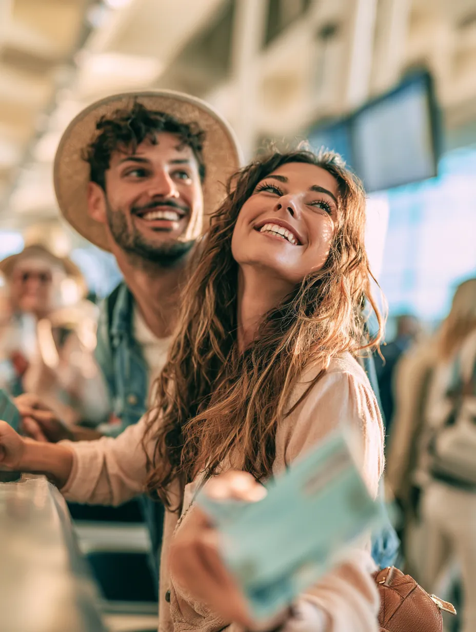 Couple reviewing a loan agreement together